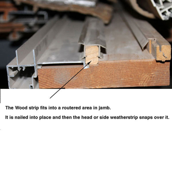 U-Vinyl Weatherstrip for Parting Stop Head Side Jamb 80