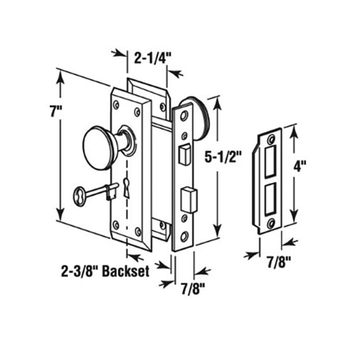 Victorian Door Handle With Keyed Mortise Lock For Interior Doors Mortise Lock - Victorian Door Handle With Keyed Mortise Lock For Interior Doors Mortise Lock