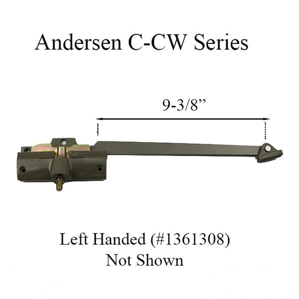 Andersen Window - Perma-Shield Casement Operator, Wood, Single Arm, PSC,  Straight arm, 7191-32, RH - Andersen Window - Perma-Shield Casement Operator, Wood, Single Arm, PSC,  Straight arm, 7191-32, RH