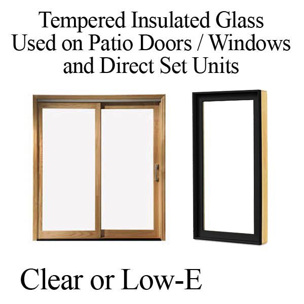 Tempered Patio Glass, 34 x 76 x 5/8 inch - Tempered Patio Glass, 34 x 76 x 5/8 inch