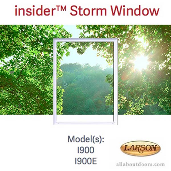 Larson Interior Storm Window, Clear Glass - Larson Interior Storm Window, Clear Glass