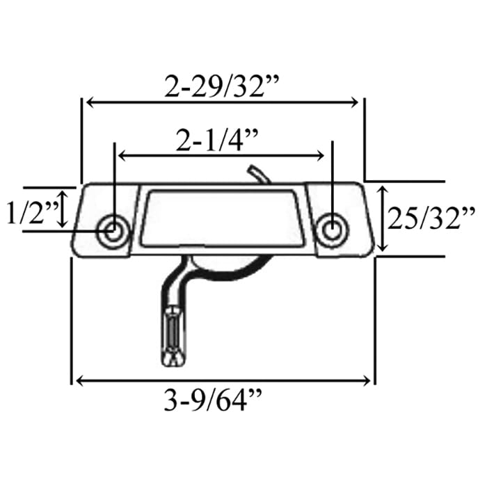 Sash Lock with Under Plate - 2-1/4