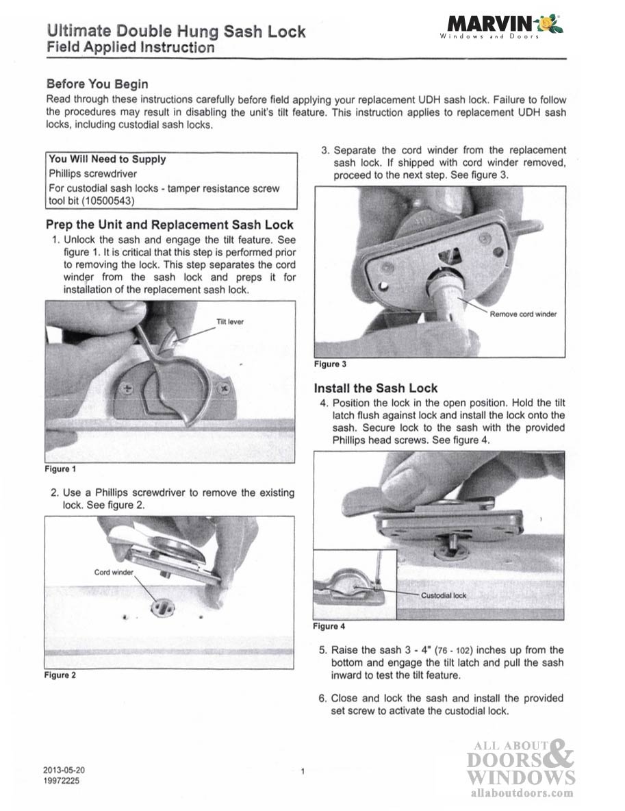 Marvin Ultimate Double Hung Sash Lock & Keeper - Marvin Ultimate Double Hung Sash Lock & Keeper