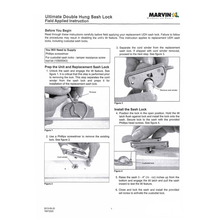 Marvin Ultimate Double Hung Sash Lock & Keeper - Marvin Ultimate Double Hung Sash Lock & Keeper