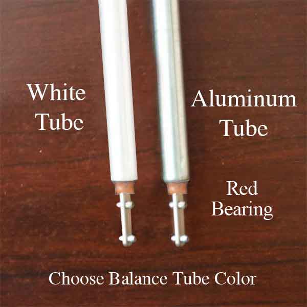 3/8 Inch Spiral Tilt-In Window Balance Rod with Red Bearing and Double Pins - Choose Length - 3/8 Inch Spiral Tilt-In Window Balance Rod with Red Bearing and Double Pins - Choose Length