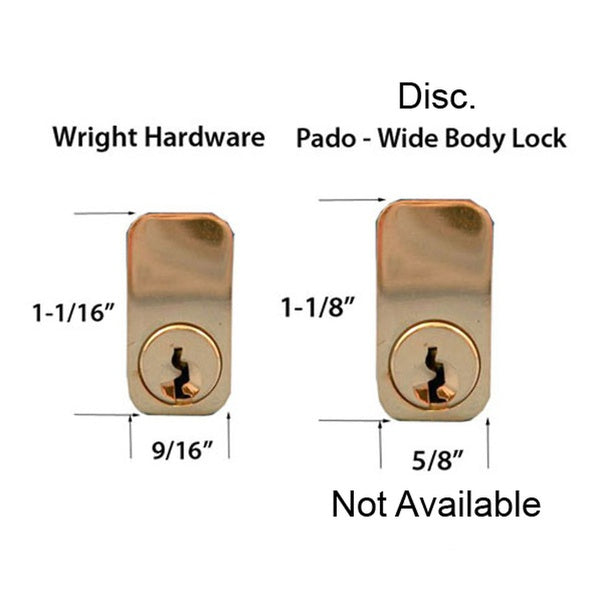 Wright 27/27 Mortise Lock Cylinder with Thumb Turn - Wright 27/27 Mortise Lock Cylinder with Thumb Turn