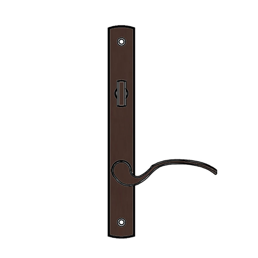 Truth Sentry Lock Handle Set, Traditional, Painted over Zinc, Faux Bronze - Truth Sentry Lock Handle Set, Traditional, Painted over Zinc, Faux Bronze