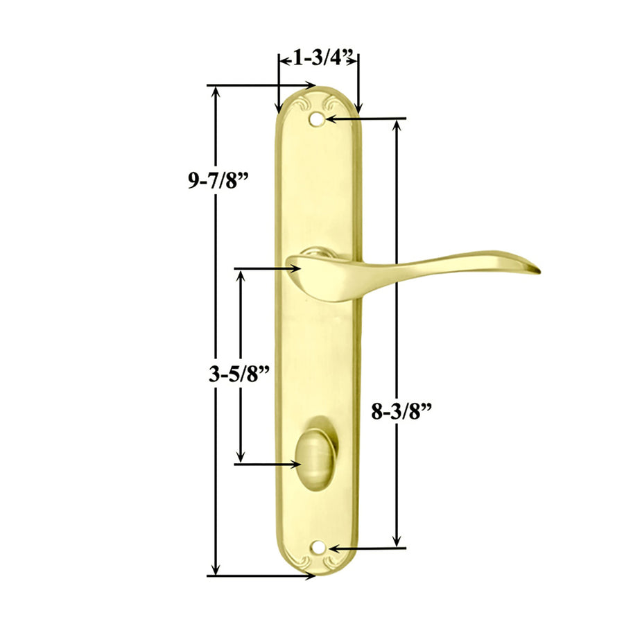 Active Pella Left Hand Keyed Handle Set for Hinged Door - Active Pella Left Hand Keyed Handle Set for Hinged Door