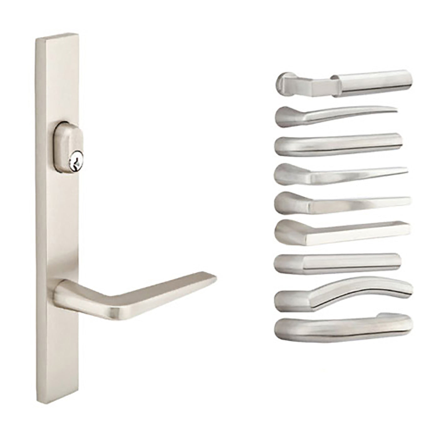 Multipoint Trim, 1-1/2 x 11 inch, American, Stainless Steel, Choose Options - Multipoint Trim, 1-1/2 x 11 inch, American, Stainless Steel, Choose Options