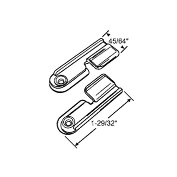 Ariel Double Hung Screen Latch Kit, Pair - Clear - Ariel Double Hung Screen Latch Kit, Pair - Clear