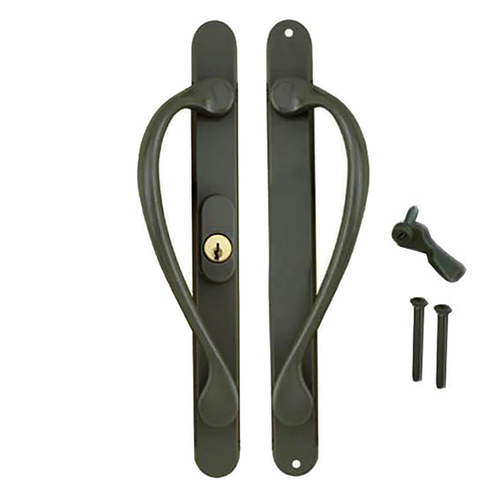Marvin Active Keyed, Narrow Sliding Door Handle, Center Thumb - Oil Rubbed Bronze - Marvin Active Keyed, Narrow Sliding Door Handle, Center Thumb - Oil Rubbed Bronze