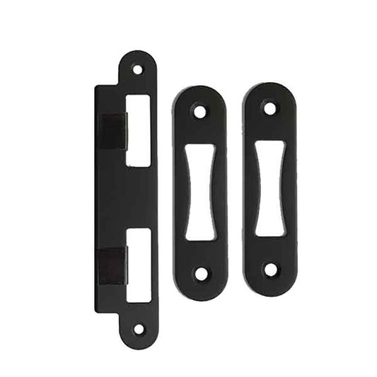 Strike Plates for 1-3/4" thick door, 45mm - Black
