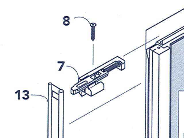 Peachtree Ariel Double Hung Aluminum Upper Sash Tilt Latch Driftwood Finish - Slide with Spring (Pack) - Peachtree Ariel Double Hung Aluminum Upper Sash Tilt Latch Driftwood Finish - Slide with Spring (Pack)