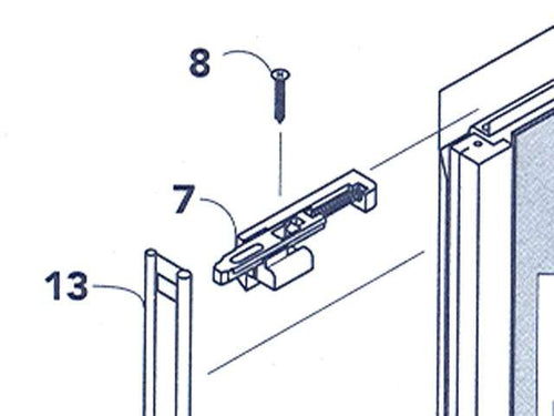 Peachtree Ariel Double Hung Aluminum Upper Sash Tilt Latch Driftwood Finish - Slide with Spring (Pack) - Peachtree Ariel Double Hung Aluminum Upper Sash Tilt Latch Driftwood Finish - Slide with Spring (Pack)