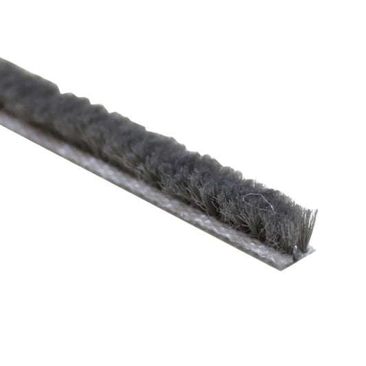 Weatherstrip .187 backing x .140 pile height - Grey