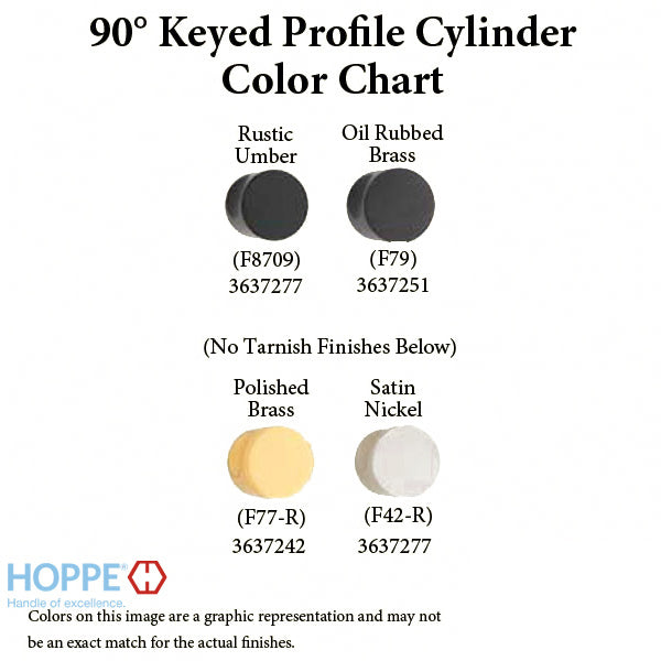 45.5/45.5 New Style HOPPE Non-Logo Active 90° Keyed Profile Cylinder Lock - 45.5/45.5 New Style HOPPE Non-Logo Active 90° Keyed Profile Cylinder Lock