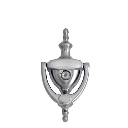 Traditional Door Knocker 6" with Eyeviewer