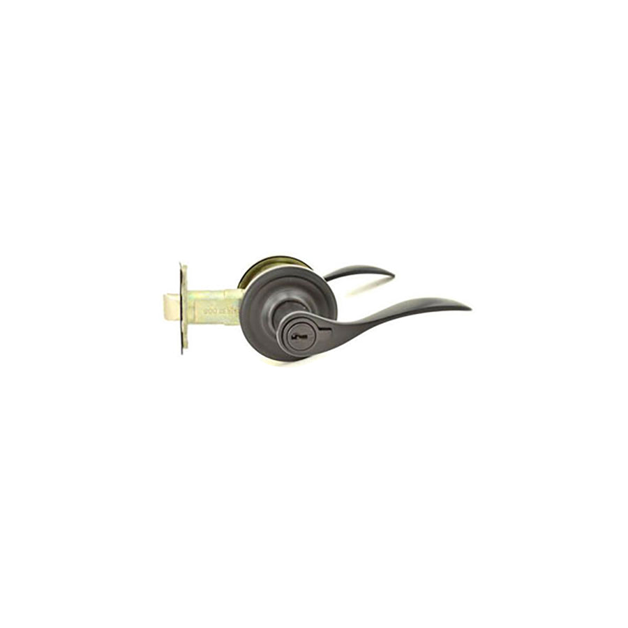 Weslock Bordeau Entry Door Lever Right Hand Keyed Black Entry Door Handle - Weslock Bordeau Entry Door Lever Right Hand Keyed Black Entry Door Handle