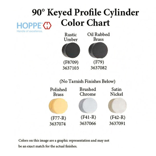 35.5 / 55.5 HOPPE Non-Logo 90 Profile Cylinder Lock - 35.5 / 55.5 HOPPE Non-Logo 90 Profile Cylinder Lock
