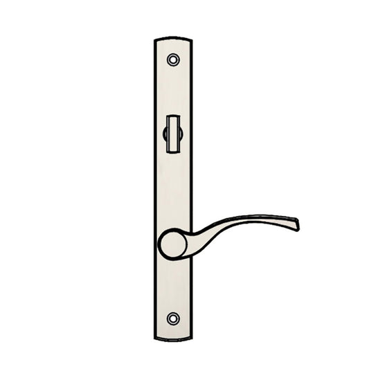 Truth Sentry Lock Handle Set, Transitional, Decorative finishes over Brass- PVD Nickel