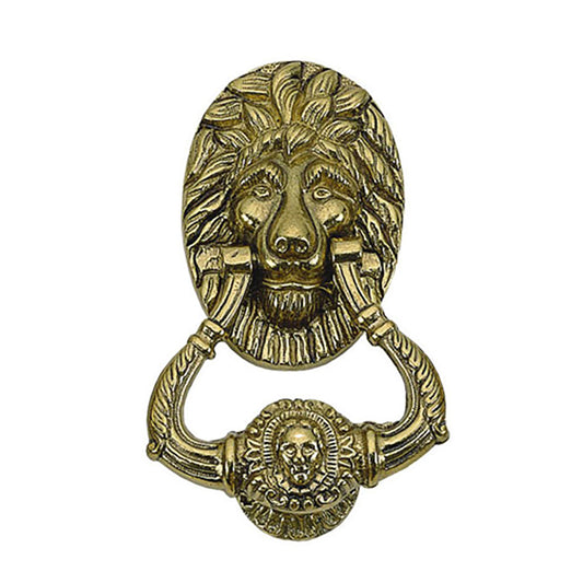 Lion Door Knocker 7-1/2" - Choose Color