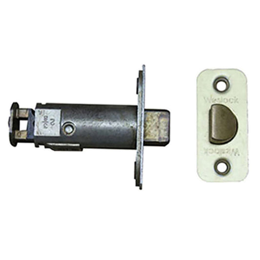Weslock 800 Series 2-3/8 Springlatch Radius - Satin Brass