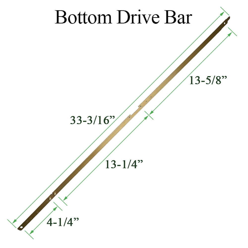 Auxillary Locking Module Drive Bar / Rod, IPD Door - Bottom - Auxillary Locking Module Drive Bar / Rod, IPD Door - Bottom