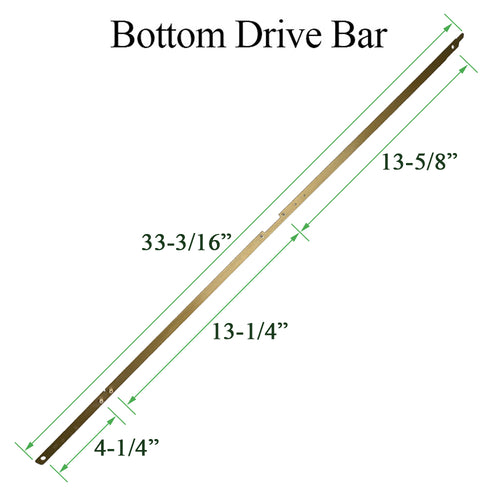 Auxillary Locking Module Drive Bar / Rod, IPD Door - Bottom - Auxillary Locking Module Drive Bar / Rod, IPD Door - Bottom