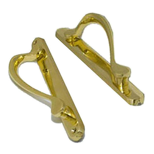 Marvin Inactive / Dummy Narrow Sliding Door Handle - PVD Polished Brass