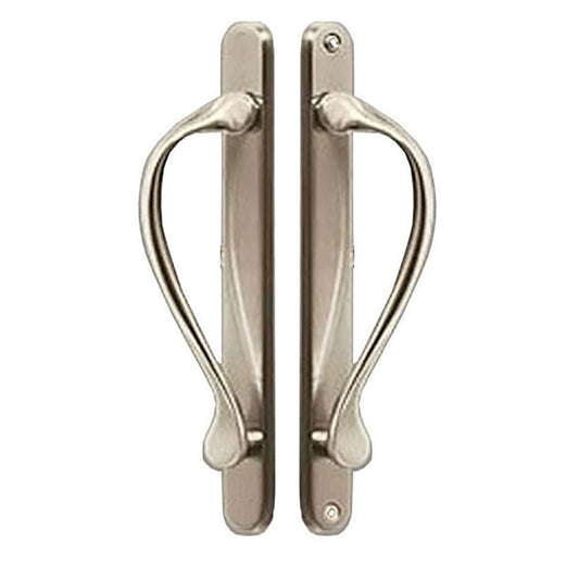 Marvin Inactive / Dummy Narrow Sliding Door Handle - PVD Satin Nickel