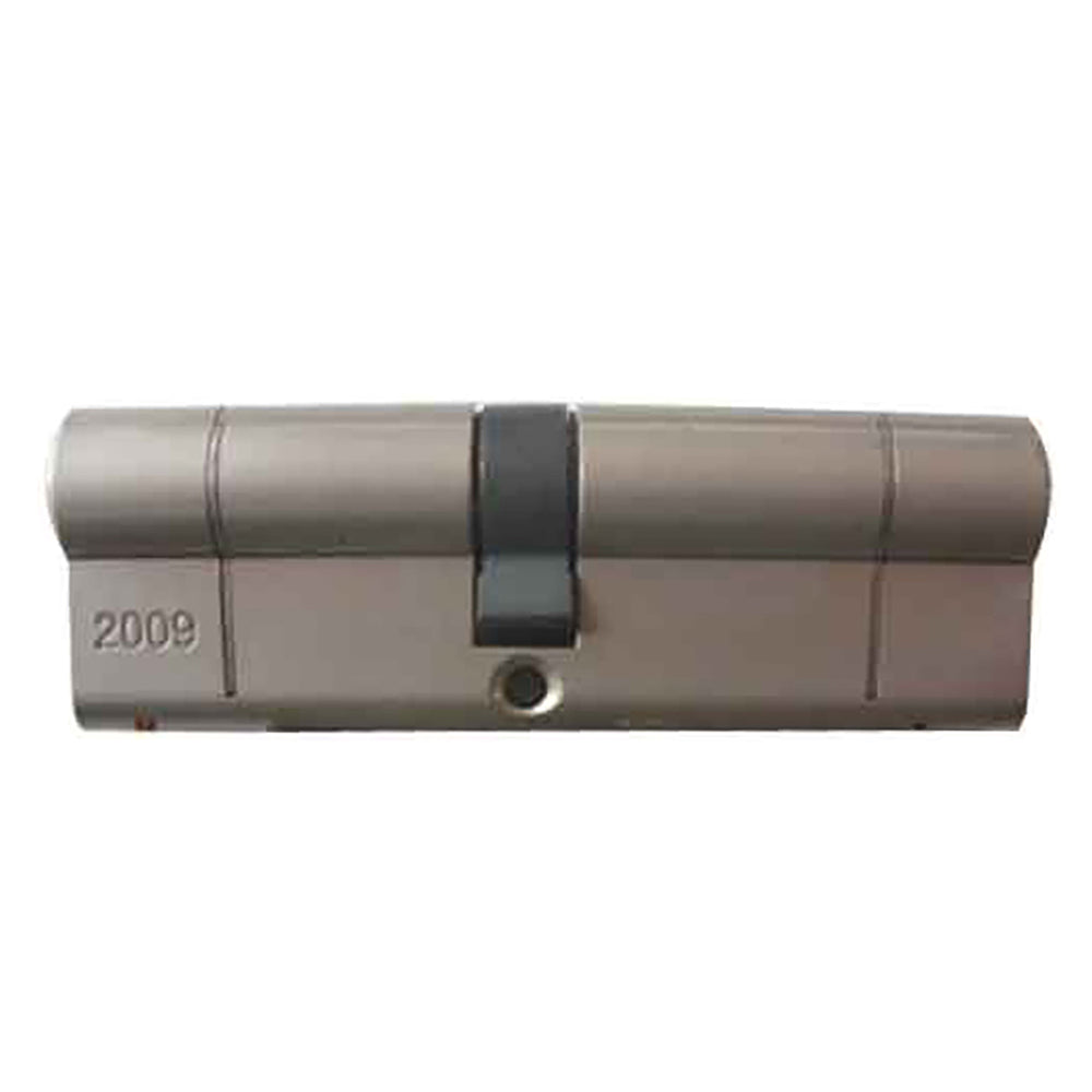 Euro Profile Double Keyed Cylinder, 95mm Offset 40/10/45 - Brushed Satin Nickel - Euro Profile Double Keyed Cylinder, 95mm Offset 40/10/45 - Brushed Satin Nickel