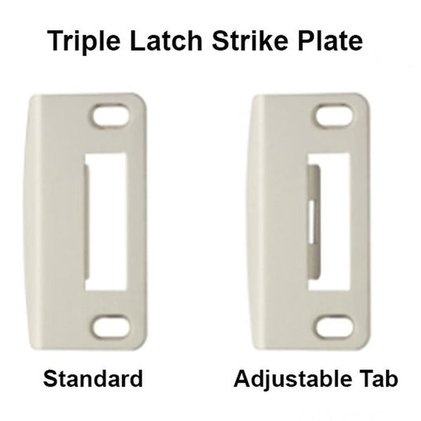 Multipoint Lock Strike Plate with Adjustable Tab – Brushed Nickel - Multipoint Lock Strike Plate with Adjustable Tab – Brushed Nickel