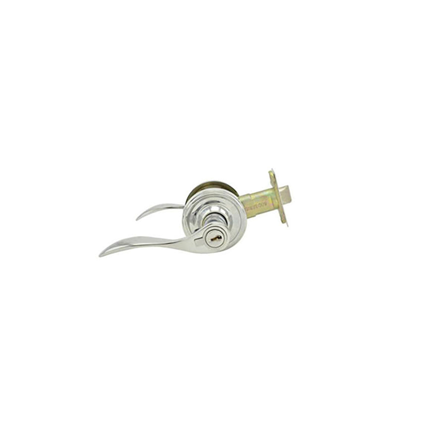Weslock Bordeau Entry Door Lever Bright Chrome Left Handed Entry Door Handleset - Weslock Bordeau Entry Door Lever Bright Chrome Left Handed Entry Door Handleset
