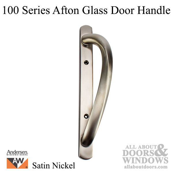 Andersen 100 Series Afton Sliding Door Handle - Satin Nickel - Andersen 100 Series Afton Sliding Door Handle - Satin Nickel