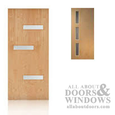 Wood Frame Door Lite with Single Pane Tempered Glass 4 Inch x 24 Inch - Wood Frame Door Lite with Single Pane Tempered Glass 4 Inch x 24 Inch