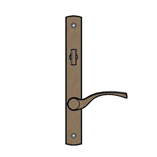 Truth Sentry Lock Handle Set, Transitional, Decorative finishes over Brass- Antique Brass