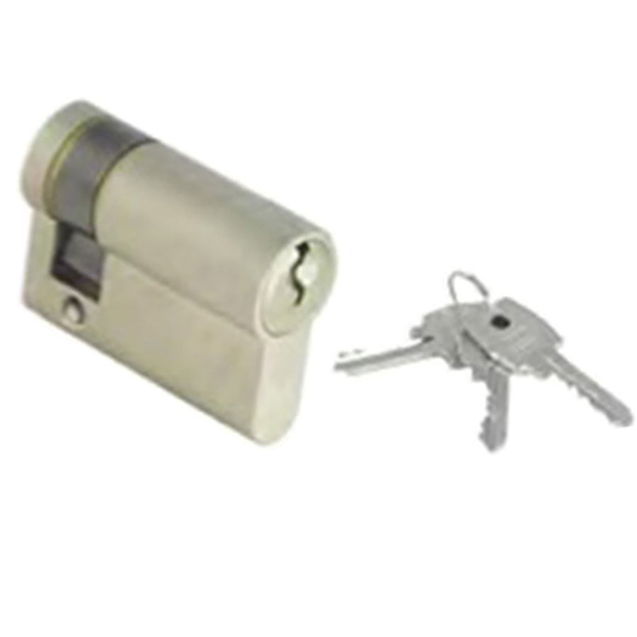 50mm Inactive Keyed 1/2 Euro Profile Cylinder  40/10 - Nickel - 50mm Inactive Keyed 1/2 Euro Profile Cylinder  40/10 - Nickel