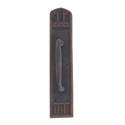 Oxford Pull Plate with Colonial Revival Pull 3-3/8