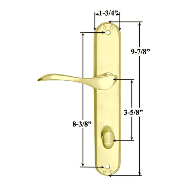 Pella Door Handle For Hinged Doors Right Hand Keyed Active Handleset - Pella Door Handle For Hinged Doors Right Hand Keyed Active Handleset