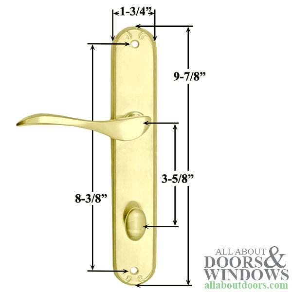 Pella Door Handle For Hinged Doors Right Hand Keyed Active Handleset - Pella Door Handle For Hinged Doors Right Hand Keyed Active Handleset