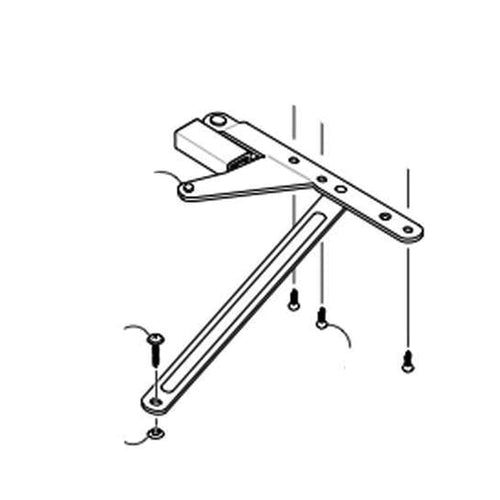 Peachtree Ariel Egress Bottom Right Hand Casement Hinge - Peachtree Ariel Egress Bottom Right Hand Casement Hinge