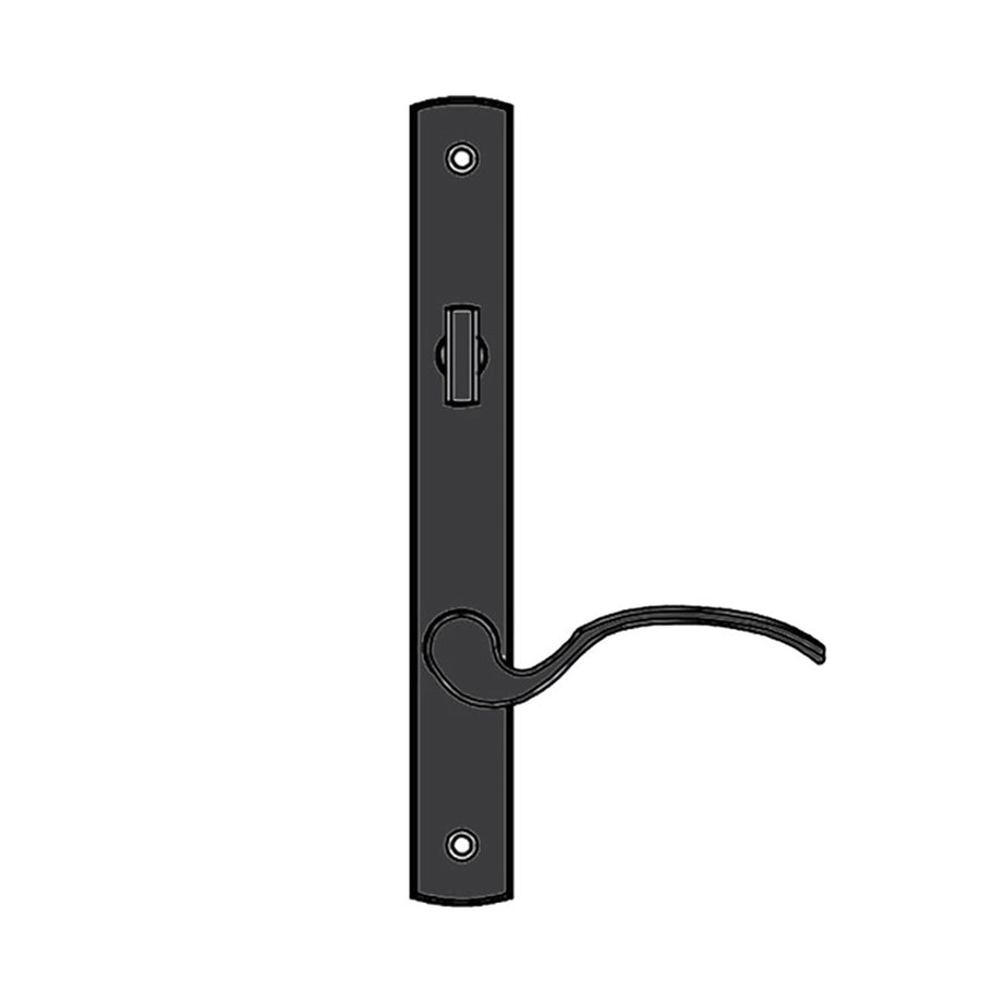 Truth Sentry Lock Handle Set, Traditional, Painted over Zinc, Black - Truth Sentry Lock Handle Set, Traditional, Painted over Zinc, Black
