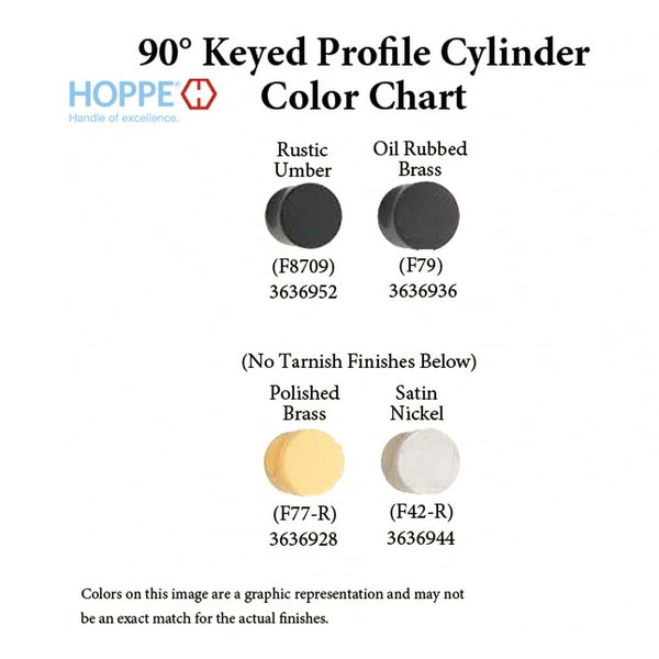 31.5/45.5 New Style HOPPE Active 90° Keyed Profile Cylinder Lock - 31.5/45.5 New Style HOPPE Active 90° Keyed Profile Cylinder Lock