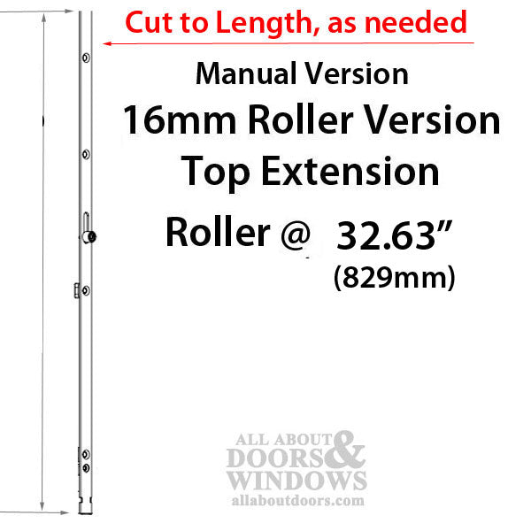 16mm  45/92 Manual Version Rollers at 27.32