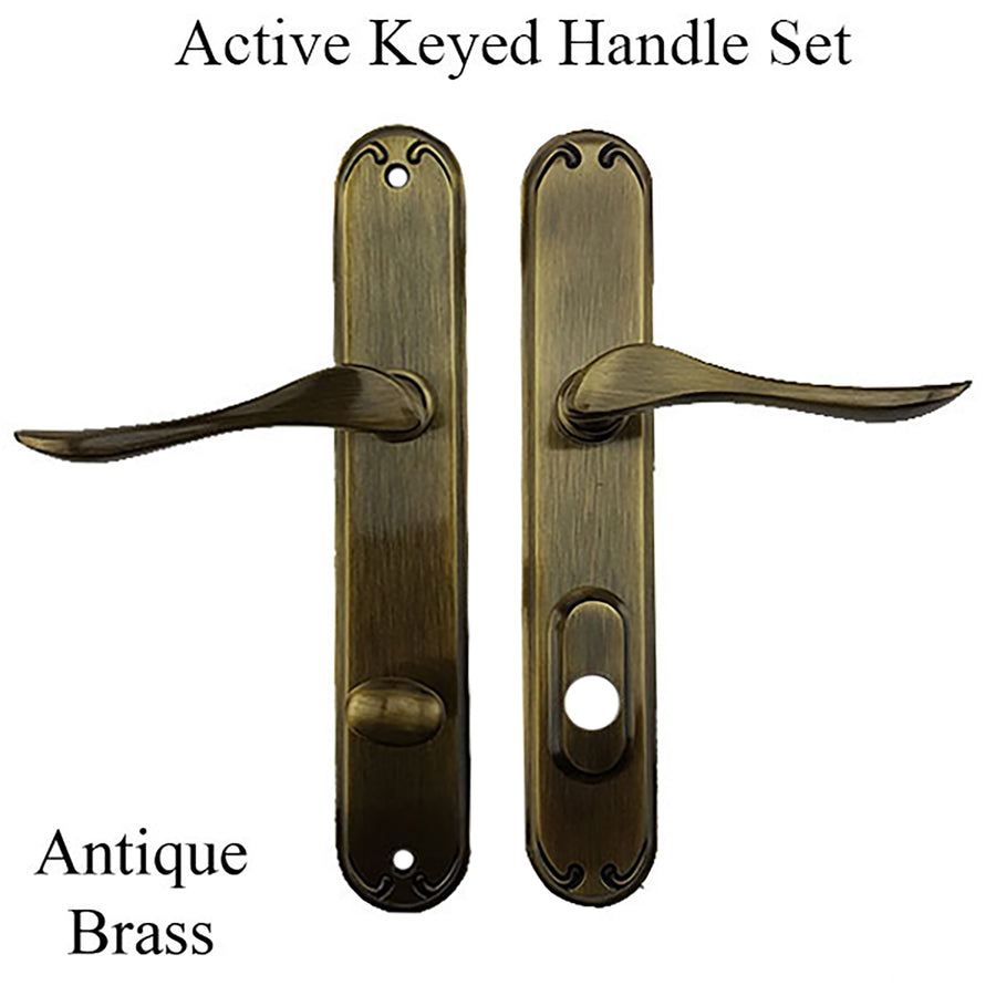 Active Pella Left Hand Keyed Handle Set for Hinged Door - Active Pella Left Hand Keyed Handle Set for Hinged Door