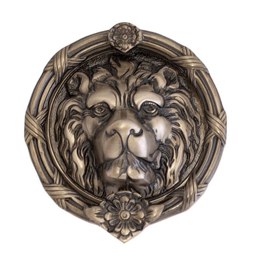 Leo Lion Door Knocker 8-3/8" - Choose Color