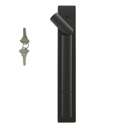 Marvin Contemporary Keyed Handle, Ultimate Sliding French Door - Dark Bronze