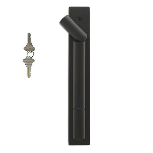 Marvin Contemporary Keyed Handle, Ultimate Sliding French Door - Dark Bronze - Marvin Contemporary Keyed Handle, Ultimate Sliding French Door - Dark Bronze