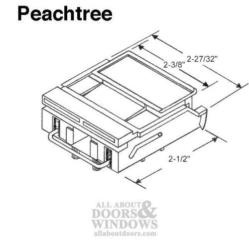 Peachtree Casement Sash Lock - Choose Your Color - Peachtree Casement Sash Lock - Choose Your Color