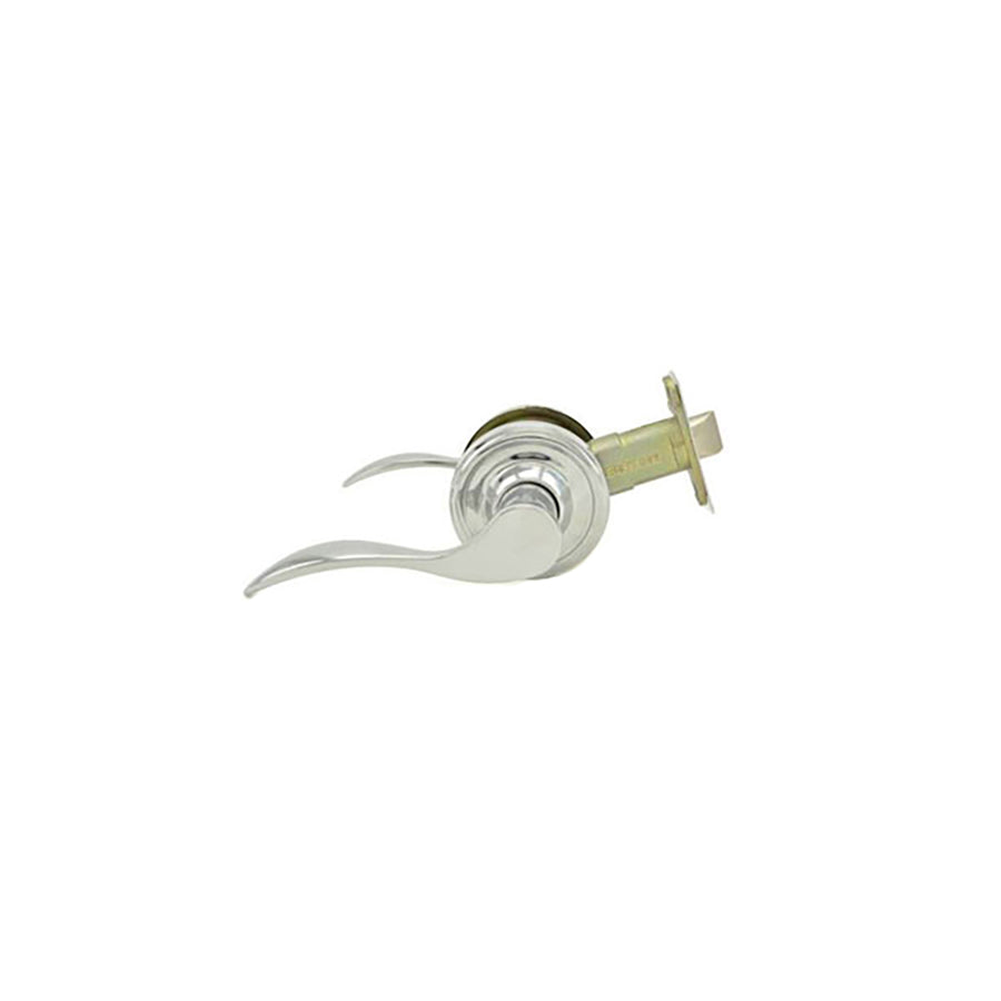 Kwikset Bordeau Passage Door Lever Left Hand Bright Chrome Door Handle Set - Kwikset Bordeau Passage Door Lever Left Hand Bright Chrome Door Handle Set